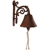 Esschert design DB40 - Campana para puerta de entrada (hierro fundido- 19 x 20 x 11 cm)